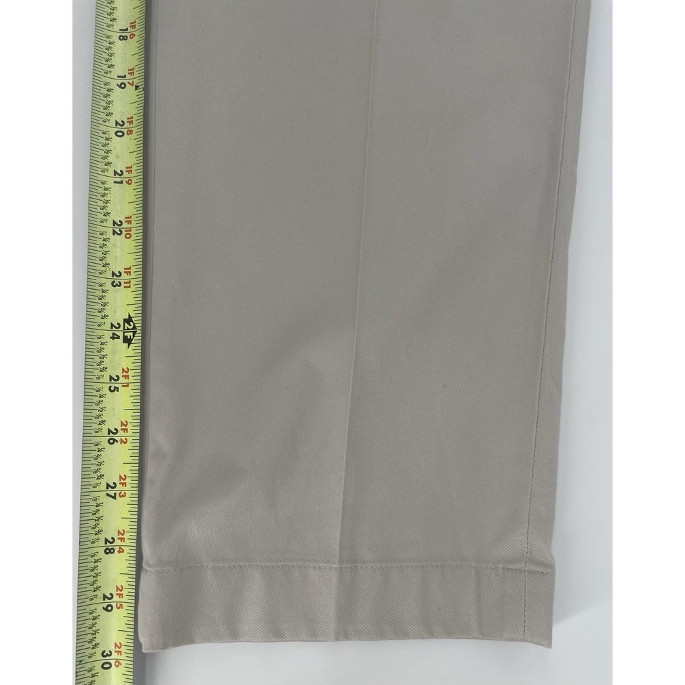 Brooks Brothers Chino Pants Mens 36x30 Beige Clark Fit Stretch Flat Front Casual - Picture 7 of 8